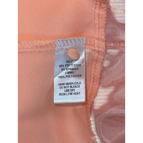 Lulus Peach Backless Skater Dress Womens SM High Neck Pearl Party Prom - Picture 10 of 11